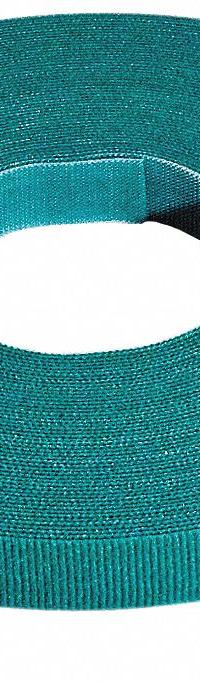 RIP-TIE Hook-and-Loop Cable Tie Roll: 75 ft Lg, 0.38 in Wd, 50 lb Tensile Strength, Green (MPN W-75-PRL-GN). Key specifications — Color: Green; Material: Polyethylene; Brand: RIP-TIE.