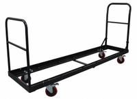 APPROVED VENDOR Chair Cart: 300 lb, 78 1/8 in L x 19 1/4 in W x 40 1/8 in H, For 35 Chairs, Black (MPN 3W076). Key specifications — Frame Color: Black; For Use with Series: 2W158; Brand: APPROVED VENDOR; Caster/Wheel Configuration: (4) Swivel With Brake.
