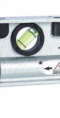 JOHNSON LEVEL Magnetic Laser Torpedo Level: 0 Lines and 1 Dots, Red Beam, 0 Planes, Included, Case (MPN 40-6164). Key specifications — attr935979: AAA; attr934757: JOHNSON LEVEL; attr936112: ±1/8 in @ 50 ft; attr936114: Manual Leveling; attr935981: Case.
