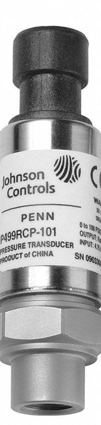 Pressure Transmitter: 0 psi to 750 psi, 0 to 10V DC, 3-Pin Packard Connector, IP67, 6.5 ft Cable Lg (MPN P499VCP-107K). Key specifications — Accuracy: ±1%; Burst Pressure: 5x Range; Calibration Certificate Included: No NIST-Traceable Calibration Certificate Included; IP Rating: IP67; Housing Material: Stainless Steel; Output: 0 to 10V DC; Overpressure: 2x Range; Process Connection Type: SAE 45° Flare.