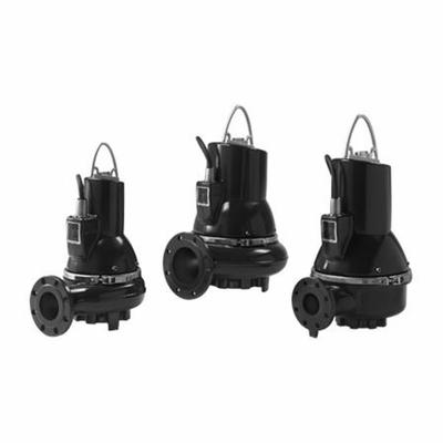 Grundfos Grinder Pump: Horizontal, Three Phase, 5 1/2 hp, 460V AC, 2 in Flange, Cast Iron - General Purpose Sewage Grinder Pumps