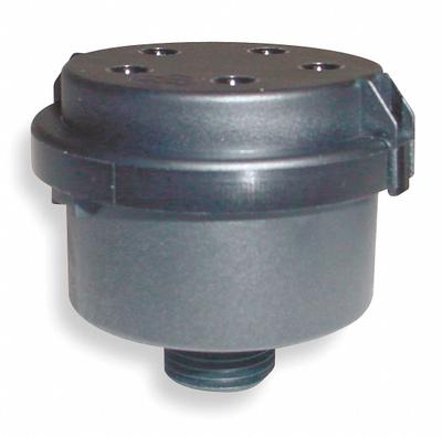 SOLBERG Filter Silencer: 1/4 in (M)NPT Inlet Size, 4 cfm, 2.13 in Overall Ht - Air Compressor Intake Filters & Silencers