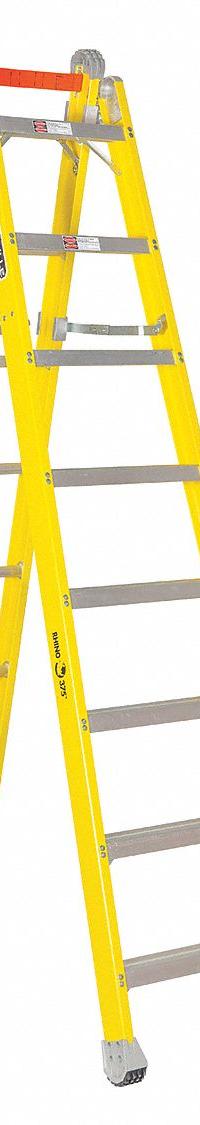 LOUISVILLE LADDER Combination Ladder: 2 Configurations, Fiberglass, 375 lb Load Capacity, 43 lb Wt (MPN FXC1208). Key specifications — Brand: LOUISVILLE LADDER; Included Features: V-Rung.