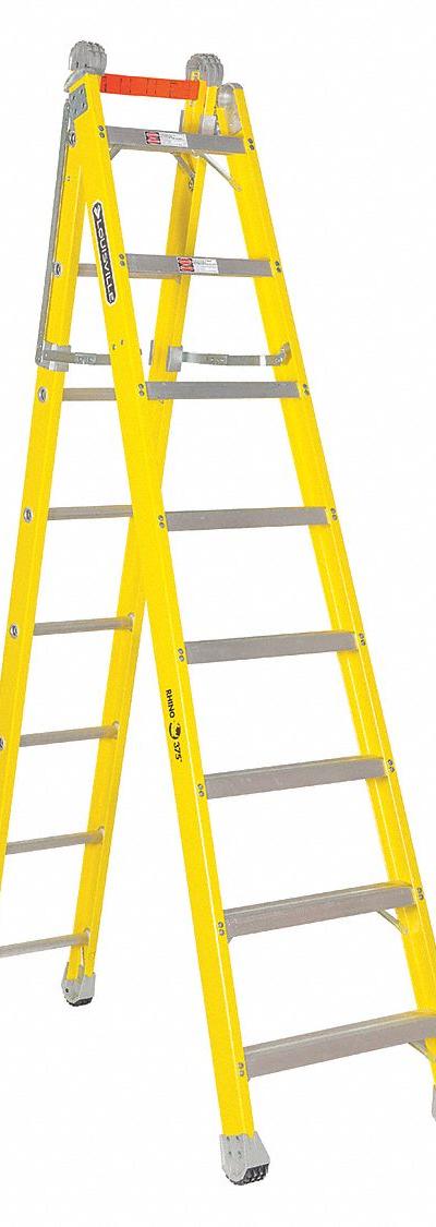 LOUISVILLE LADDER Combination Ladder: 2 Configurations - Extending Multifunction Ladders