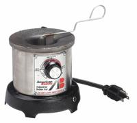 AMERICAN BEAUTY Solder Pot: 320 W, 1 lb Capacity (MPN 300). Key specifications — Pot Interior Dimensions: 1-1/2 in D x 2-1/4 in Dia; Crucible Shape: Round; Display Type: Analog; Manufacturer Part Number: 300; Brand: AMERICAN BEAUTY.