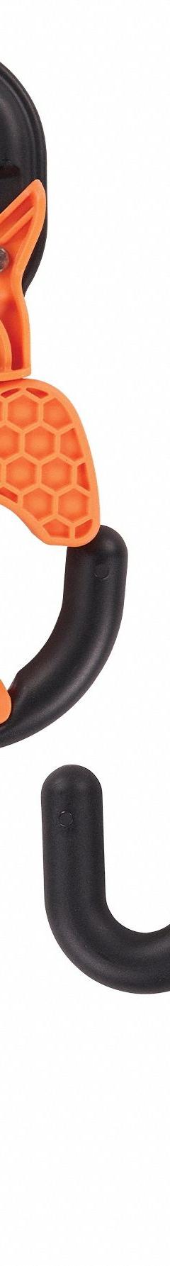 ERGODYNE Bucket Hook: 3 in W x 3 3/4 in H x 8 1/2 in L, Black/Orange, Plastic (MPN 3178-3IN-2). Key specifications — attr1118525: ERGODYNE; attr1118517: Self-locking Hook; attr1125037: Orange; attr1125045: Apron Hook; attr1125041: Plastic.