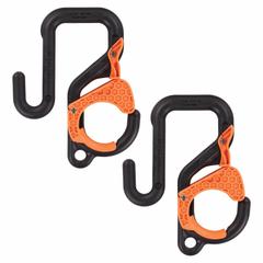 ERGODYNE Bucket Hook: 3 in W x 3 3/4 in H x 8 1/2 in L, Black/Orange, Plastic (MPN 3178-3IN-2). Key specifications — attr1118525: ERGODYNE; attr1118517: Self-locking Hook; attr1125037: Orange; attr1125045: Apron Hook; attr1125041: Plastic.