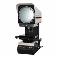MITUTOYO Profile Projector: Vertical, Inverted-Reversed, 9.8 in x 9.8 in Table Size, 10X (MPN 302-801-10A-M2). Key specifications — attr1183445: Inverted-Reversed; attr1183446: 9.8 in x 9.8 in; attr1183447: 10X; attr1183448: 9.75 in x 14.75 in; attr1183450: 100.00 mm; attr1183451: 100.00 mm; attr1183467: MITUTOYO.