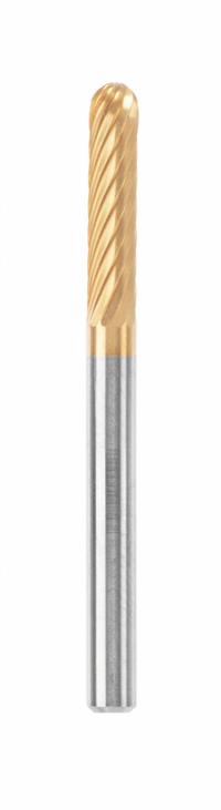 DREMEL Carving Bit: Tungsten Carbide, Ball/Round, 1/8 in Head Wd, 1/2 in Head Lg, 1/8 in Shank Dia (MPN 9903HP). Key specifications — attr1097418: Round; attr1097420: Tungsten Carbide; attr1097427: DREMEL.