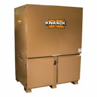 KNAACK Jobsite Field Office: 60 in W x 44 in D x 83 in H, 120.7 cu ft, Proprietary Recessed Padlock (MPN 119-02-KL). Key specifications — attr1116233: Tan; attr1116253: KNAACK; attr1222022: Includes Proprietary Recessed Padlock.