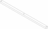 Cross Member: 4 ft Overall Lg, 4 ft Overall Wd, 2 in Overall Ht, Steel, Pearl White, 11 Gauge (MPN GRTUB2X3X48-H). Key specifications — Material: Steel; Brand: INSTOCK.