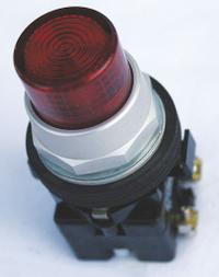 EATON Illuminated Push Button: Illuminated, Extended Profile, Metallic, 30 mm, 2NO/2NC (MPN HT8GBRF1Q1F7). Key specifications — Brand: EATON; Action: Momentary; Series: HT800; Push Button Material Type: Metallic.