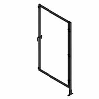 T-Slot Framing System Door: Add-On, Black, Right Swing, 84 in H x 37 1/2 in W x 5 1/2 in D, Solid (MPN 48282). Key specifications — Finish: Anodized; Brand: FAZTEK; Panel Color: Clear; Panel Type: Solid; Color: Black; Material: Polycarbonate; Assembly: Unassembled; Manufacturer Part Number: 48282.