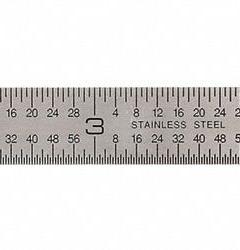 JOHNSON LEVEL Pocket Rule: 7202, 6 in, 0.02 in Thick, 1/64 in, Clear, Black, Semi-Flex, Square Edge. Key specifications — attr939978: 1/64 in; attr944136: Clip; attr934745: JOHNSON LEVEL; attr944508: Horizontal; attr944509: Clear; attr939993: Decimal; attr986193: Etched.