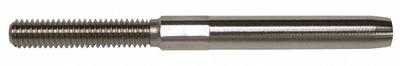 LOCOLOC Wire Rope Stud: 1/8 in Compatible Rope Dia, Right Hand, 1 3/8 in Thread Lg - Right-Hand Thread Stud