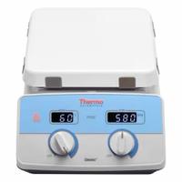 THERMO SCIENTIFIC Hot Plate Stirrer: US Std Plug Type, 1 Positions, 7 1/4 in Plate Wd, Rectangular (MPN SP88857100). Key specifications — attr1025312: THERMO SCIENTIFIC; attr1025316: Digital; attr1025320: No; attr1025337: Hot Plate Stirrer; attr1029342: Hot Plate Stirrer; attr1029343: Yes; attr1071280: 100/120V AC; attr1433246: US Standard.