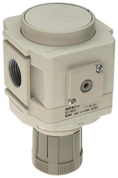 SMC Regulator: Die-Cast Aluminum, 1/2 in NPT, 7.251887 psi to 123.2821 psi - SMC FRL Air Regulators
