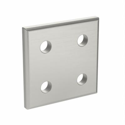 FATH INC. Joining Plate: Square Flat Plate, 40 Series, 38 mm x 38 mm x 4 mm, For 5 mm Slot Wd - Plate Connectors