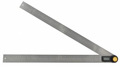 JOHNSON LEVEL Digital Angle Finder: 0°to 360°, Included, 19 in x 1 3/8 in, LCD - Digital Protractors