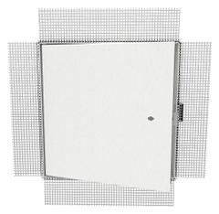 BABCOCK-DAVIS Access Door: 48 in Ht, 24 in Wd, Concealed Hinge, Plaster Bead Flange, Steel, White (MPN BIPK2448). Key specifications — Brand: BABCOCK-DAVIS; Hinge Type: Concealed; Metal Material Gauge: 20 ga (Door); Mounting Location: Ceiling; Flange Type: Plaster Bead; Material: Steel.