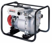 HONDA Engine Driven Pump: 4 4/5 hp, 2 in MNPT, 2 in MNPT, 162 gpm Flow Rate @ 20 Ft. of Head, Open (MPN WT20XK4AC). Key specifications — Volute Material: Cast Iron/Stainless Steel; Ignition Type: Recoil-Start; Brand: HONDA; Kit Components: Hose Clamps and Strainer.