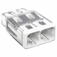 WAGO Push-In Wire Connector: 2773 Series, 2 Port, 20 AWG – 12 AWG Solid Wire Size Range, 32 A, 600 V (MPN 2773-402/K000-0002). Key specifications — Series: 2773; Manufacturer Part Number: 2773-402/K000-0002; Brand: WAGO.
