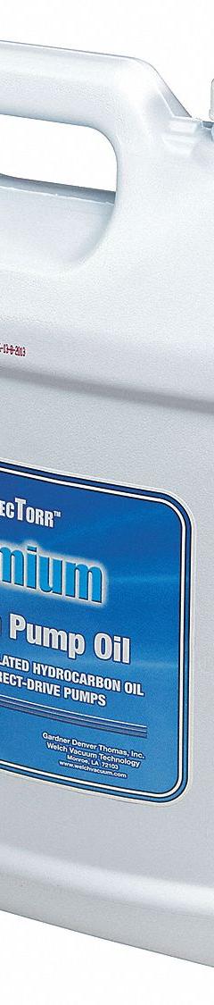 WELCH Vacuum Pump Oil: 1 gal, Bottle (MPN 8995P-15). Key specifications — attr71764: No; attr59266: Bottle.