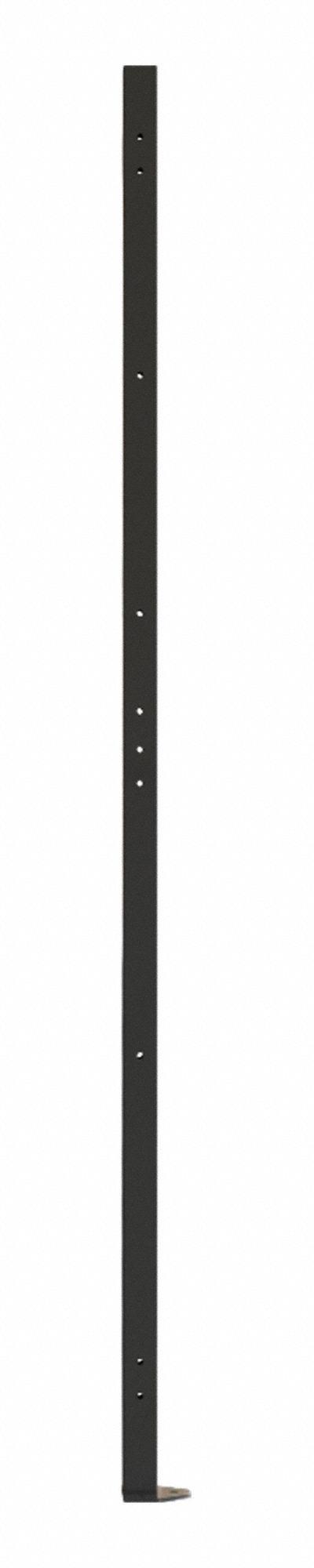 FOLDING GUARD Universal Post: 5 1/2 ft H, Black, Powder-Coated - Folding Guard Quick-Assemble Adaptable Welded-Wire Partition Components