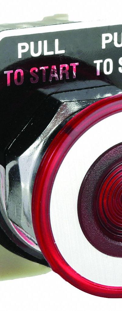 SCHNEIDER Mushroom Head Push Button: Red, 30 mm Mounting Size, Metallic - Illuminated Mushroom-Head Push-Button Operators