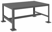 DURHAM MFG Work Table: Fixed Ht, Steel, 36 in x 24 in, 2,000 lb Overall Load Capacity, Steel (MPN MT243618-2K195). Key specifications — Brand: DURHAM MFG; Unit Type: Not Expandable or Modular.