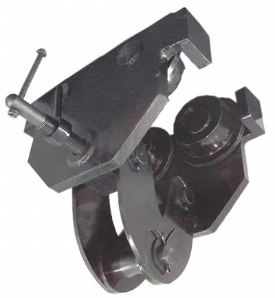 Dayton Trolley: Push, 20,000 lb Max Hoist Load Capacity - Push Trolleys for Hoists