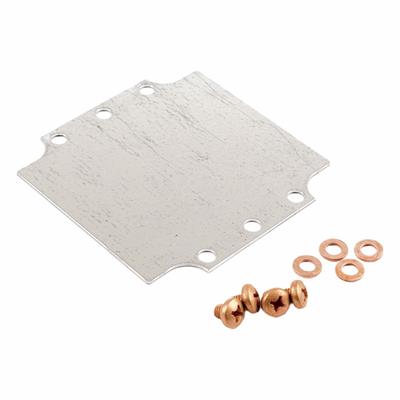 HAMMOND Inner Panel: Back Panel Panel, 4.25 in Overall Ht, 4.21 in Overall Wd, Steel - Interior Mounting Panels
