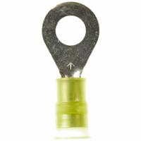 3M Ring Terminal: Yellow, Nylon Insulation, 1/4 in Stud Size, 12 AWG to 10 AWG Wire Sizes, 1,000 V (MPN MNG10-14R/SX). Key specifications — attr1308027: 3M.