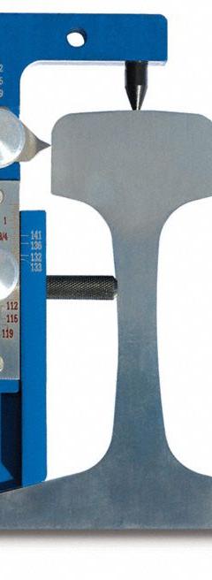 ALDON Railhead Wear Gauge: 2 lb Wt, Aluminum (MPN 4124-210). Key specifications — attr1383673: ALDON; attr1383678: Aluminum.