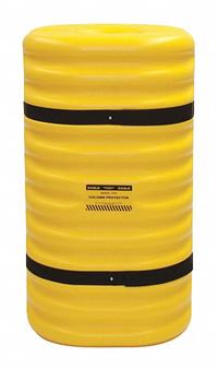 APPROVED VENDOR Column Protector: 42 in, 6 in, 6 in, Round/Square, 6 in Compatible Column Dia, HDPE (MPN 1706). Key specifications — Color: Yellow; Minimum Compatible Column Length: 42 in; Brand: APPROVED VENDOR; Material: HDPE.