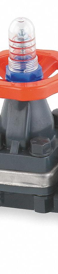 HAYWARD Diaphragm Valve: 1 in, PVC, 2-Way, Flange x Flange, 150 psi Max Pressure (CWP), EPDM (MPN DAB1010FEK). Key specifications — Diaphragm Material: EPDM; Special Features: Position Indicator; Brand: HAYWARD.