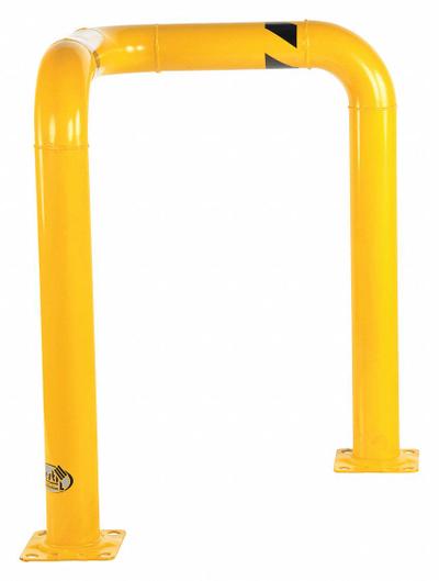 VESTIL Corner Guard: Corner, 42 5/8 in Top Rail Ht, 7/8 in Mounting Hole Dia - High-Profile Pipe-Style Guardrails