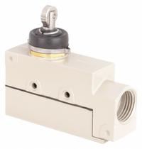 OMRON Plunger Limit Switch: Roller Plunger, Metallic, Momentary, ZE (MPN ZE-N21-2S). Key specifications — attr1019632: OMRON; attr1019639: Screw Terminals; attr1019655: Stainless Steel; attr1023447: ZE.