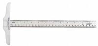 WESTCOTT T-Square: 6 in Base Lg, 6 in x 1 in, 12 in x 1 in, Matte, Plastic, Printed Graduation Mark (MPN JR-12). Key specifications — attr936133: Printed; attr936134: 1 cm; attr934763: WESTCOTT; attr984589: Inch; attr984960: Plastic.