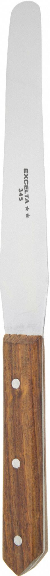EXCELTA Laboratory Spatula (MPN 345). Key specifications — attr1004944: EXCELTA; attr1016110: Stainless Steel; attr1016098: Mixing Spatula.