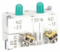 EATON Contact Block: 30 mm Panel Mounting Size, 2NO, Momentary, 10250T/E34 Series (MPN 10250T2). Key specifications — Switch Action: Momentary; Terminal Connection Type: Screw Clamp Terminals; Brand: EATON; Compatible with Series: 10250T.