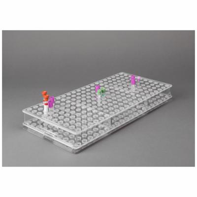 POLTEX Tube Rack: 10 in Overall Wd, 2 1/2 in Overall Ht, 20 3/4 in Overall Lg - Lab Storage Racks