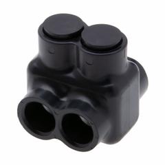 POLARIS Multitap Connector: 2 Port, Double-Sided Entry, 14 AWG – 1/0 AWG Wire Size, Black (MPN IT-1/0B). Key specifications — Body Material: Aluminum; Brand: POLARIS.