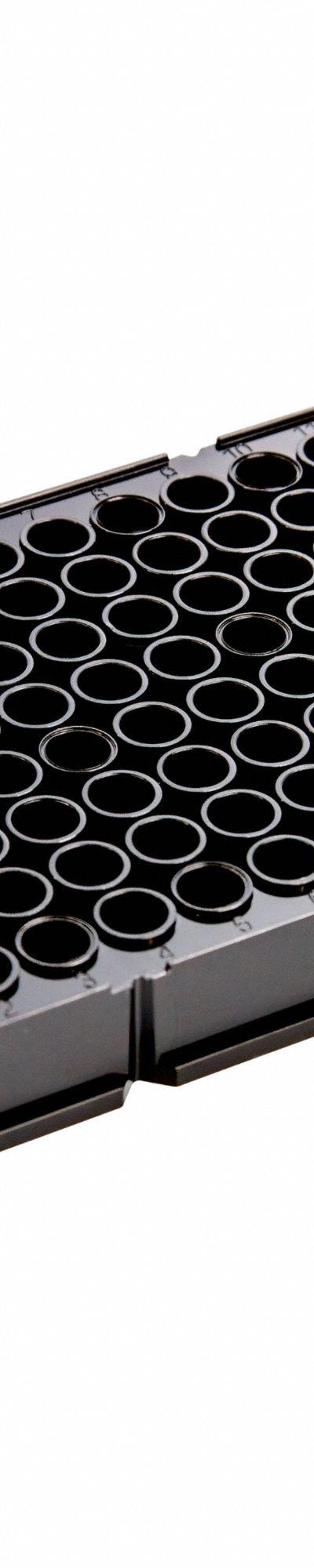 CAPLUGS 96-Well Flat Microplates: Non-Sterile, 96 Wells, 0.37 mL, 85 mm Dia - Multiple Well Plates