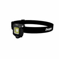 ENERGIZER Headlamp: Rechargeable, 450 lm Max. Brightness, 45 m Max Beam, 2 Light Outputs, Black (MPN ENHFCALP). Key specifications — attr1391544: USB Type-C Cord; attr1391546: ENERGIZER; attr1440309: Included.