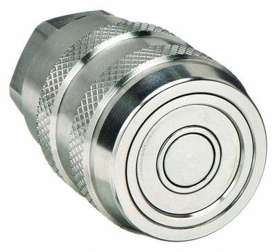 Parker Hydraulic Quick Connect Hose Coupling: 1 in Coupling Size, 316 Stainless Steel - 71 Series Hydraulic Quick-Connect Coupling Bodies