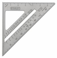 STANLEY Quick Square: 1/8 in, 7 in Square Size, Aluminum, Brushed, Inches, 1/8 in, 1/8 in, SAE, Inch (MPN 46-067). Key specifications — attr936134: 1/8 in; attr948788: 1/8 in; attr934763: STANLEY; attr984589: Inch; attr984960: Aluminum.
