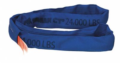 STREN-FLEX SIMIAN GT Round Sling: Type 5, Polyester, Nylon, 12 ft Sling Lg - Abrasion-Resistant Endless Round Slings