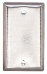 CALBRITE Electrical Box Cover: 1 Gangs, Blank, For Square Box Shape, Stainless Steel (MPN S607BLPLTS). Key specifications — Brand: CALBRITE; For Box Shape: Square; Material: Stainless Steel; Cover Design: Blank.