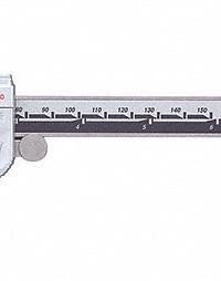 MITUTOYO Narrow Tip Jaw Digital Caliper: 0 in to 6 in /0 mm to 150 mm, Cabled, +/-0.001 in Accuracy (MPN 573-721-20). Key specifications — attr1184461: +/-0.001 in; attr1184462: 0.0005 in/0.01 mm; attr1184471: Step; attr1184472: Knife Edge with Small Point; attr1184496: MITUTOYO.